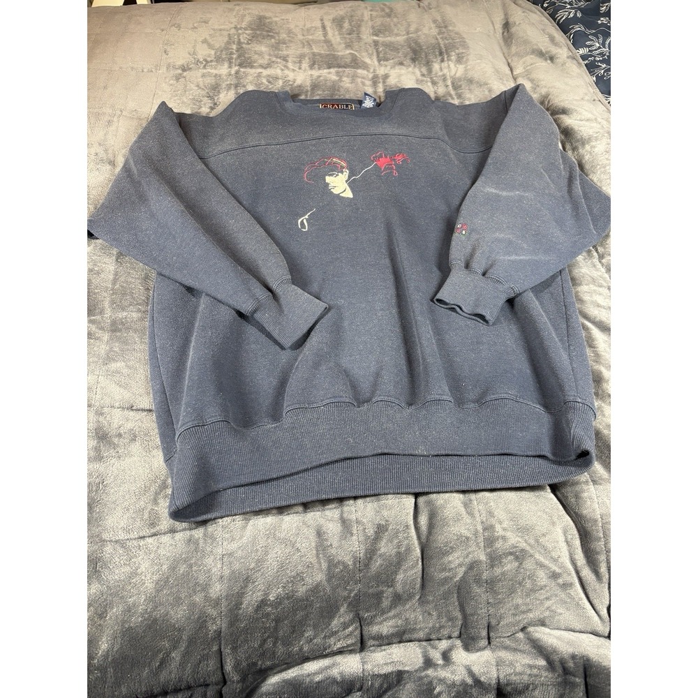 Vintage  GRABLE Embroidered Golf Pullover‎ Sweatshirt Size XL